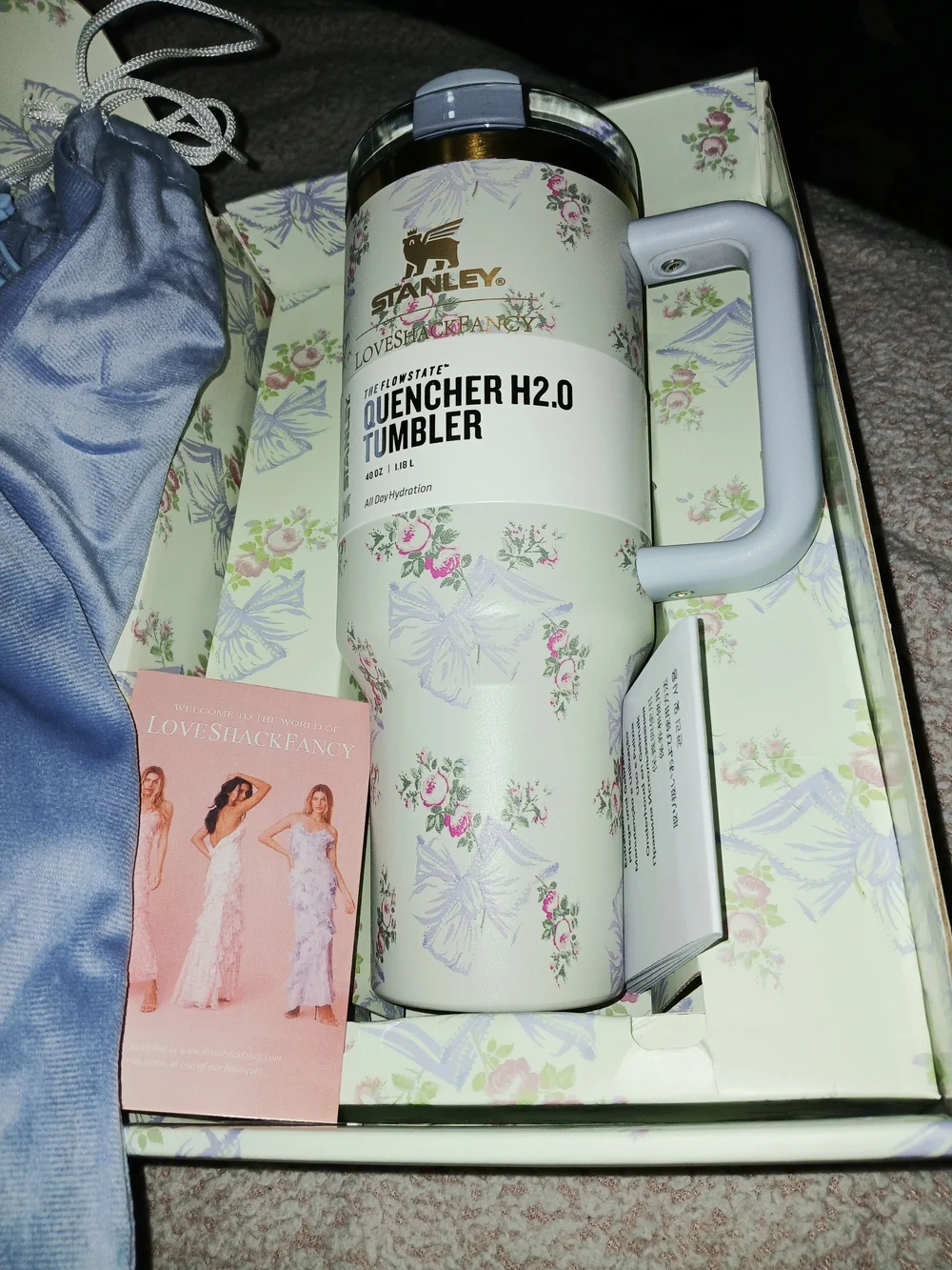 Brand new In box. Stanley x love shack fancy tumblr 40 ounce (Rare)